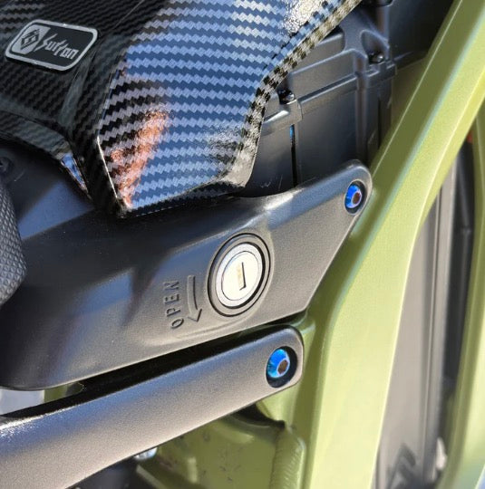 Titanium Bolts For Side Battery Lid Guard Protection