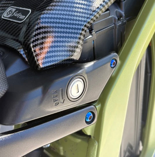 Titanium Bolts For Side Battery Lid Guard Protection